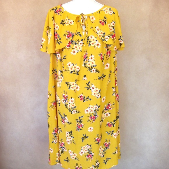 NWT Feminine Floral Print Simply Be Dress … - Picture 3 of 8